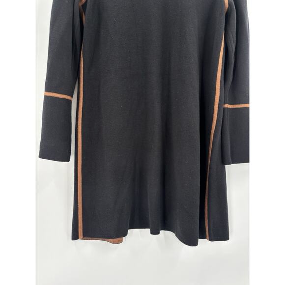 NWT Chicos Reversible Cardigan Sweater Womens Large Black Brown Knit Stretchy - Picture 11 of 16